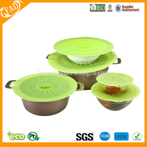 flexible Food Grade OEM Silicone stretch Cover Lid